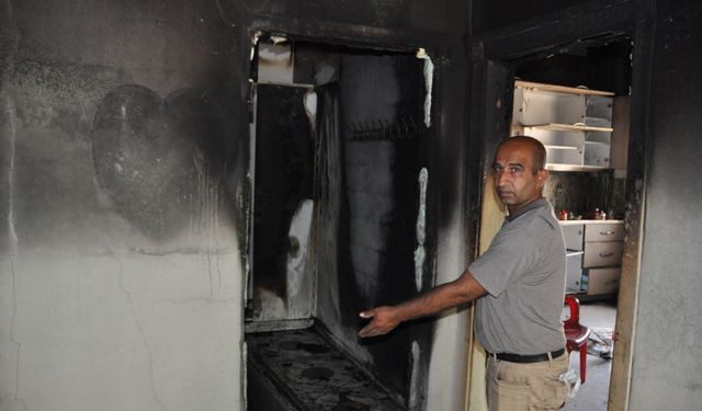 Mardin'de esrarengiz evde yine yangın çıktı!