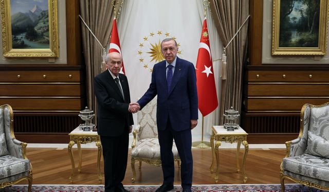 Cumhurbaşkanı Erdoğan, MHP Lideri Bahçeli’yi kabul etti
