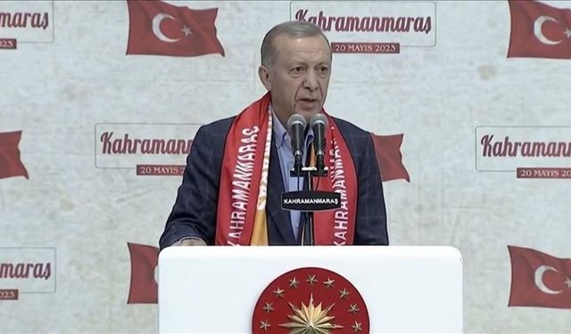 Cumhurbaşkanı Erdoğan, Kahramanmaraş'ta vatandaşları oy kullanmaya çağırdı