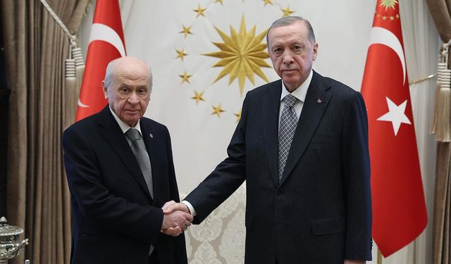 Cumhurbaşkanı Erdoğan ve Devlet Bahçeli Beştepe'de görüştü