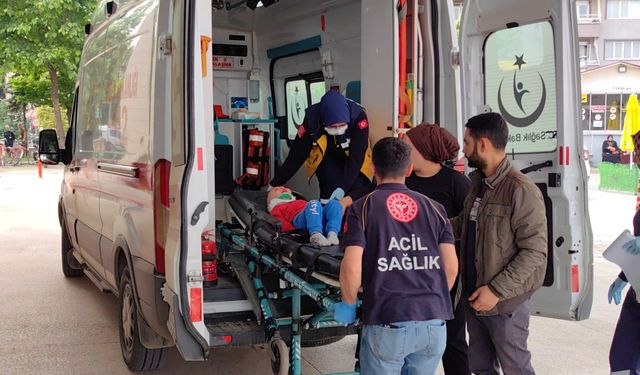 Bursa'da pencereden düşen bebek yaralandı