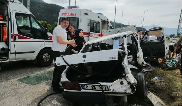 Karabük Safranbolu ilçesinde kaza: 1 ölü, 4 yaralı