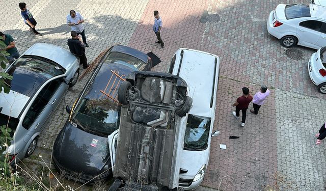 İstanbul Çağlayan’da araç kullanmayı öğrenirken, pedalları karıştırdı 10 metreden aşağıya uçtu