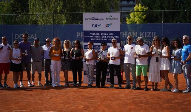 Prof. Dr. Ayhan Kızıl T400 Masters Tenis Turnuvası’nda şampiyonlar belli oldu