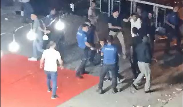 Tekirdağ'da geç saatteki sokak düğününü durdurmaya gelen polislere taşlı, baltalı saldırı