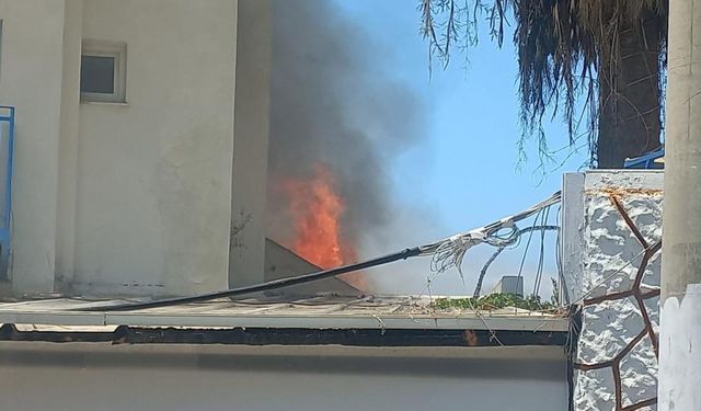 Bodrum'da otel yangını