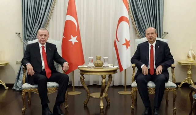 Cumhurbaşkanı Erdoğan ve Ersin Tatar ortak basın toplantısında konuştu