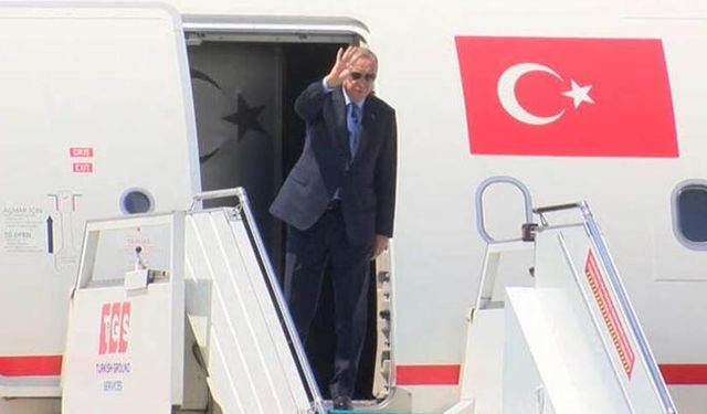 Cumhurbaşkanı Erdoğan, Kuzey Kıbrıs Türk Cumhuriyeti’ne gitti