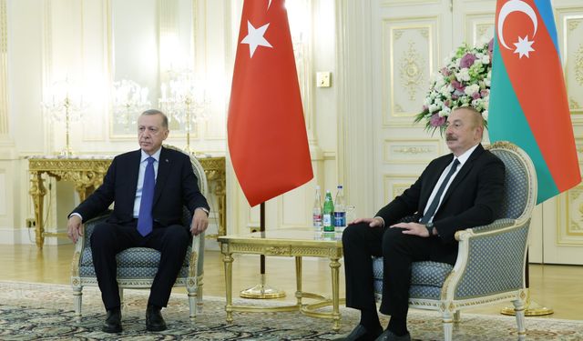 Erdoğan ve Aliyev'den ortak basın toplantısı