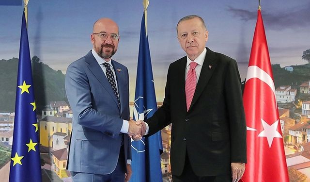 Cumhurbaşkanı Erdoğan, AB Konseyi Başkanı Michel ile görüştü
