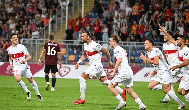 Türkiye Letonya'yı 3-2 devirdi