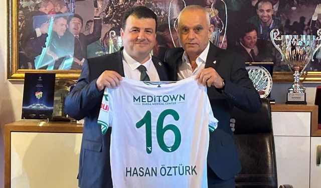 CHP Bursa Milletvekili Hasan Öztürk, Bursaspor Kulübü’ne 50 bin TL bağış yaptı