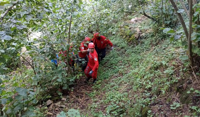 Giresun Yağlıdere ilçesinde göçük altında kalan işçi Şinasi Özdemir’in cansız bedeni bulundu