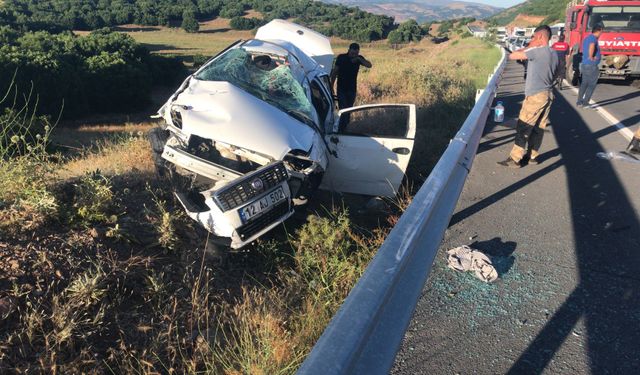 Bingöl - Elazığ kara yolunun Kuruca mevkiinde feci kaza: 1 ölü, 2 yaralı