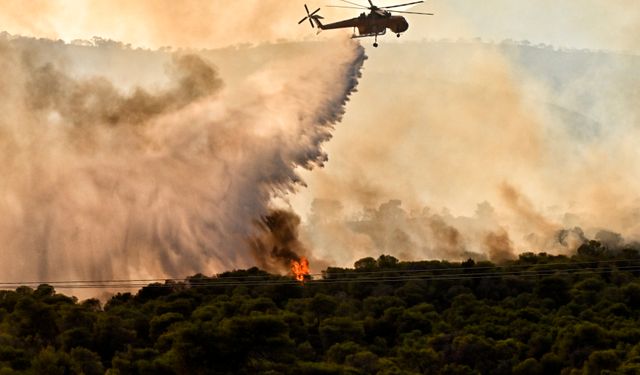 Orman yangınlarıyla mücadele eden Yunanistan’a Türkiye'den yardım eli