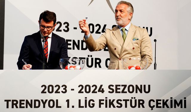 Trendyol 1. Lig 2023-2024 sezonu fikstür çekimi gerçekleşti