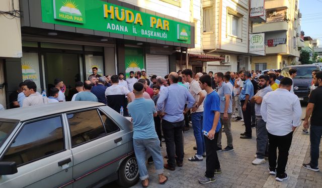 Adana HÜDA-PAR İl Başkanlığı'na saldırı! 1 ölü, 1 yaralı