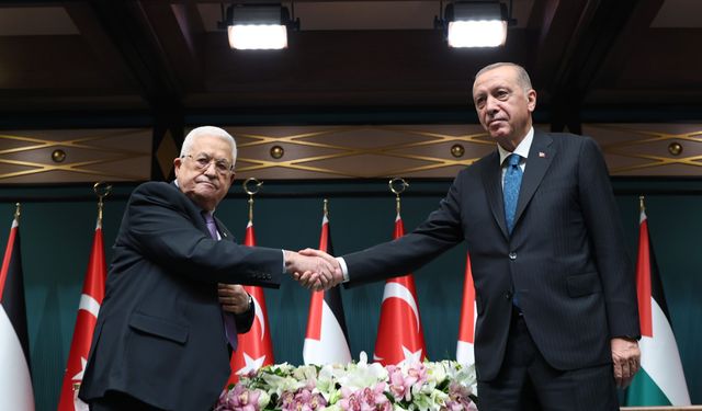 Cumhurbaşkanı Erdoğan ve Filistin Devlet Başkanı Abbas'ın ortak basın toplantısında Mescid-i Aksa mesajı