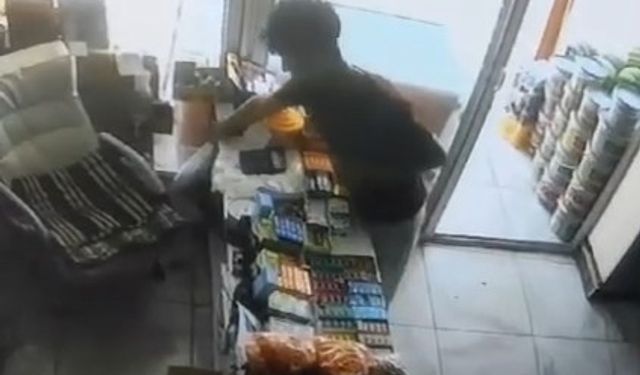 Batman’da markete giren hırsız işletme sahibinin cep telefonunu çaldı