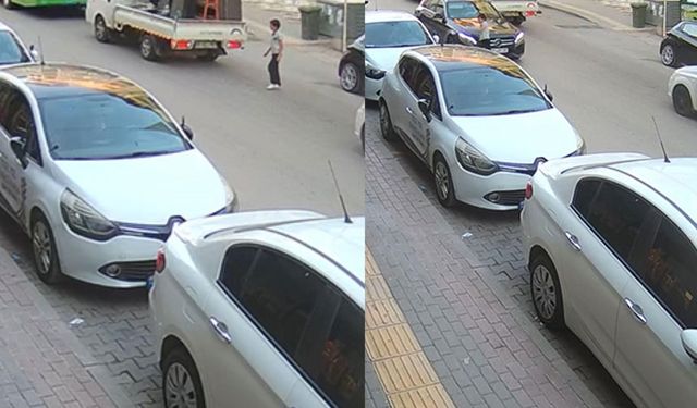 Bursa'da yola aniden fırlayan çocuğa araba çarptı