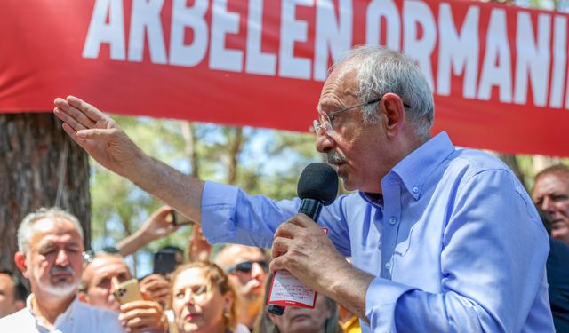 Kemal Kılıçdaroğlu, Akbelen'de çevreciler tarafından protesto edildi
