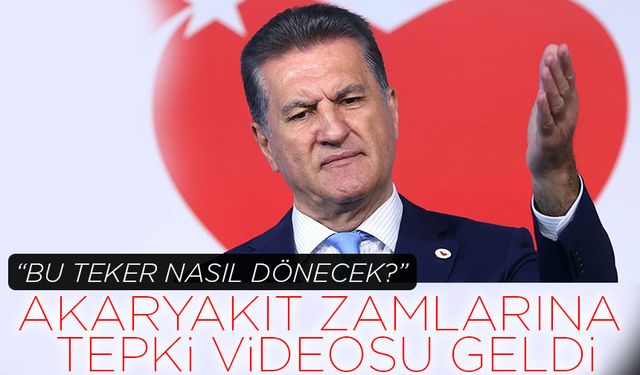 Milletvekili Mustafa Sarıgül'den akaryakıt zamlarına tepki