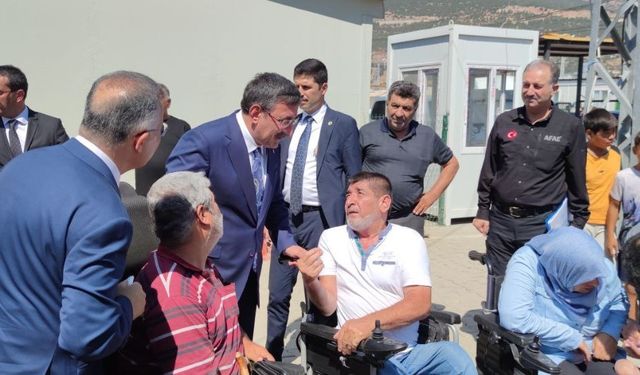 Cumhurbaşkanı Yardımcısı Yılmaz, Gaziantep Nurdağı ilçesinde incelemelerde bulundu