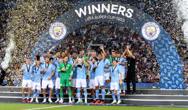 UEFA Süper Kupa'nın sahibi Manchester City!