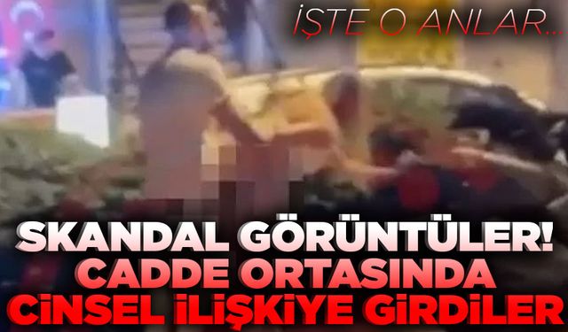 Antalya Alanya'da skandal görüntüler! Cadde ortasında cinsel ilişkiye girdiler