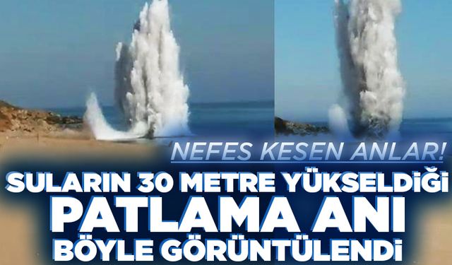 İstanbul Şile'de denizde nefes kesen anlar! Çok sayıda top mermisi imha edildi