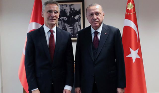 Cumhurbaşkanı Erdoğan Türkevi'nde NATO Genel Sekreteri Stoltenberg'i kabul etti