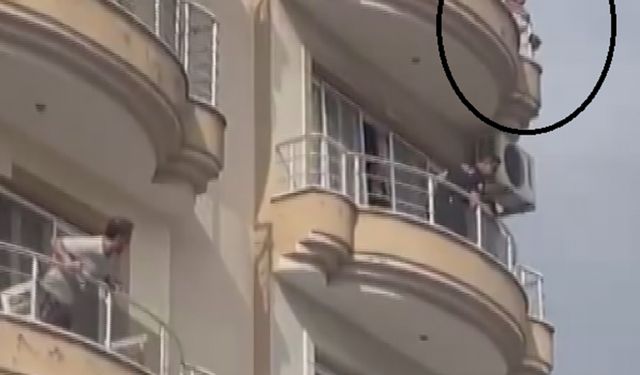 Hatay İskenderun ilçesinde bir şahıs annesini balkondan atmaya çalıştı