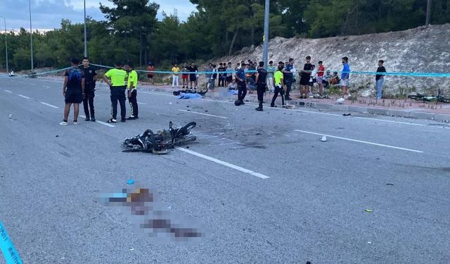 Antalya Kepez ilçesinde motosiklet faciası! 2 kız çocuğu hayatını kaybetti