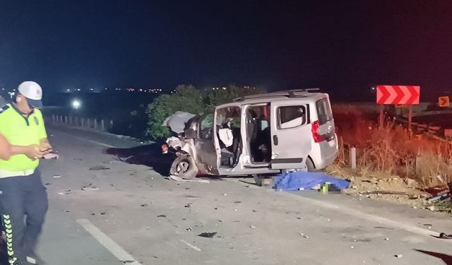 Gaziantep - Şanlıurfa Otoyolu'nda hafif ticari araç güvenliklerin bulunduğu kulübeye çarptı: 1 ölü, 3 yaralı