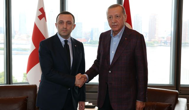 Cumhurbaşkanı Erdoğan ABD'de Gürcistan Başbakanı Garibashvili’yi kabul etti