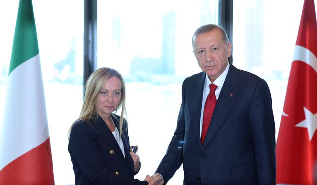 Cumhurbaşkanı Erdoğan New York’ta İtalya Başbakanı Meloni’yi kabul etti