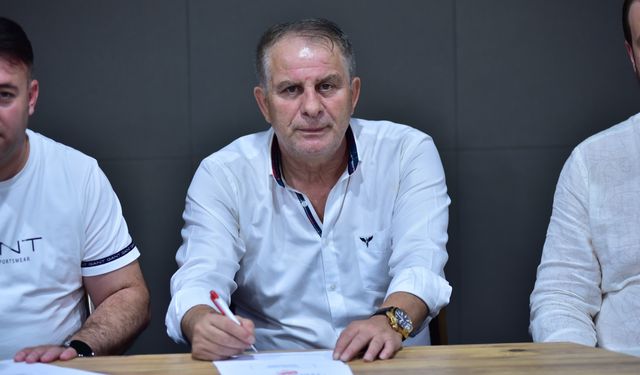 İnegölspor teknik direktör Bahaddin Güneş ile yeniden sözleşme imzaladı