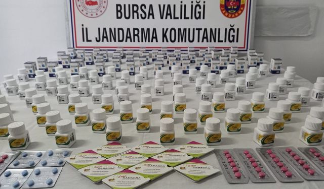 Bursa'da 3190 adet cinsel gücü arttırıcı hap ele geçirildi