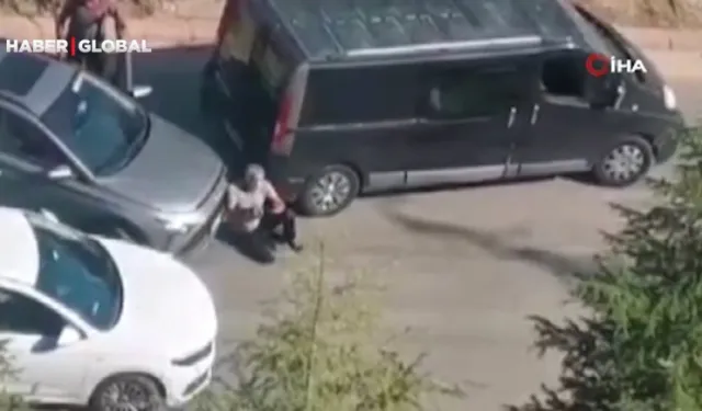 Ankara’da sürücüyü önce tartakladı sonra metrelerce sürükledi