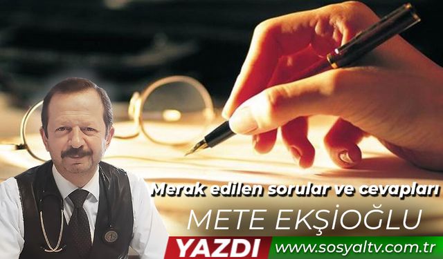 Merak edilen sorular ve cevapları