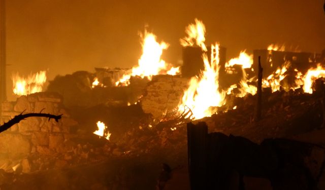 Kastamonu Tosya ilçesinde köyde çıkan yangın sonucu 40'tan fazla ev küle döndü