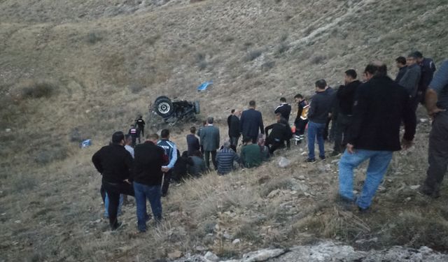 Sivas Gürün ilçesinde traktör 400 metrelik uçurumdan uçtu: 1 ölü