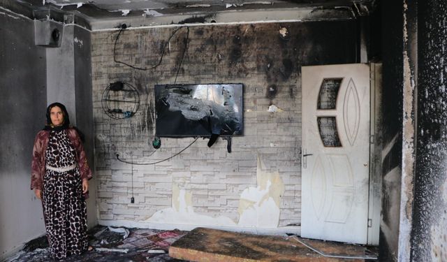 Adana'da eşi ve 1 yaşındaki bebeğinin bulunduğu evi yaktı!
