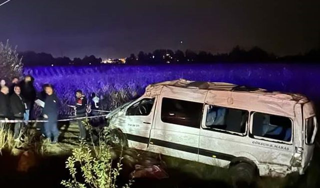 Kahramanmaraş’ta yolcu minibüsü kaza yaptı! Çok sayıda ölü ve yaralı var