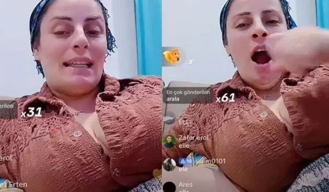 Para için göğüslerini açan 'laz kızı' gözaltına alındı