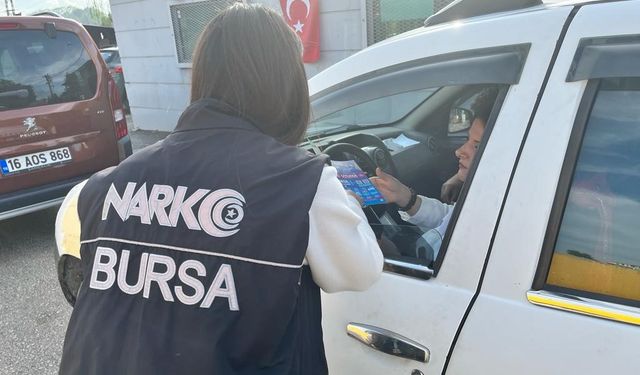 Bursa'da narkotik polisi 8 bin 973 vatandaşı bilgilendirdi