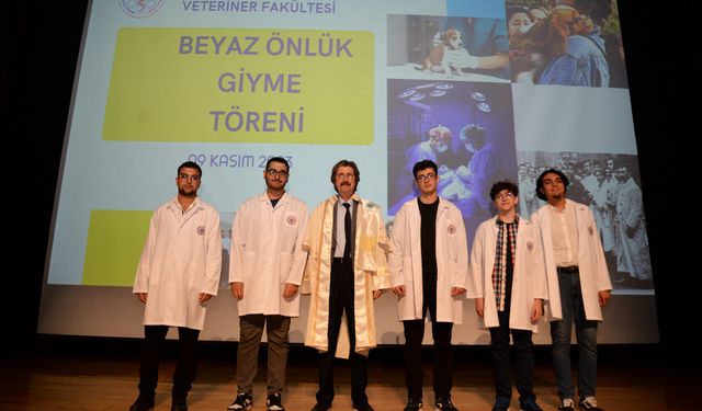 Bursa Uludağ Üniversitesi'nde veteriner hekim adayları beyaz önlüklerini giydi