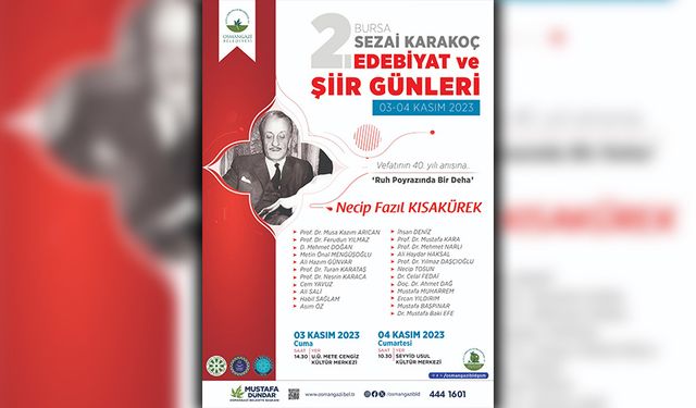 Bursa Şairleri Şiir Kütüphanesi açılıyor