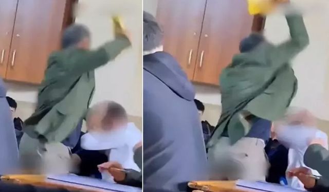 Lisede bir öğretmen öğrencisini kitapla dövdü