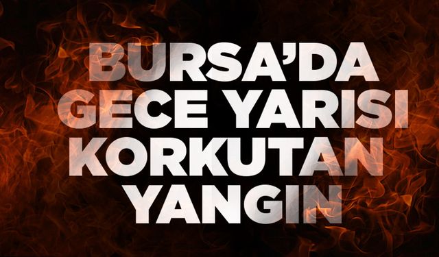 Bursa'da 3 katlı ev alevlere teslim